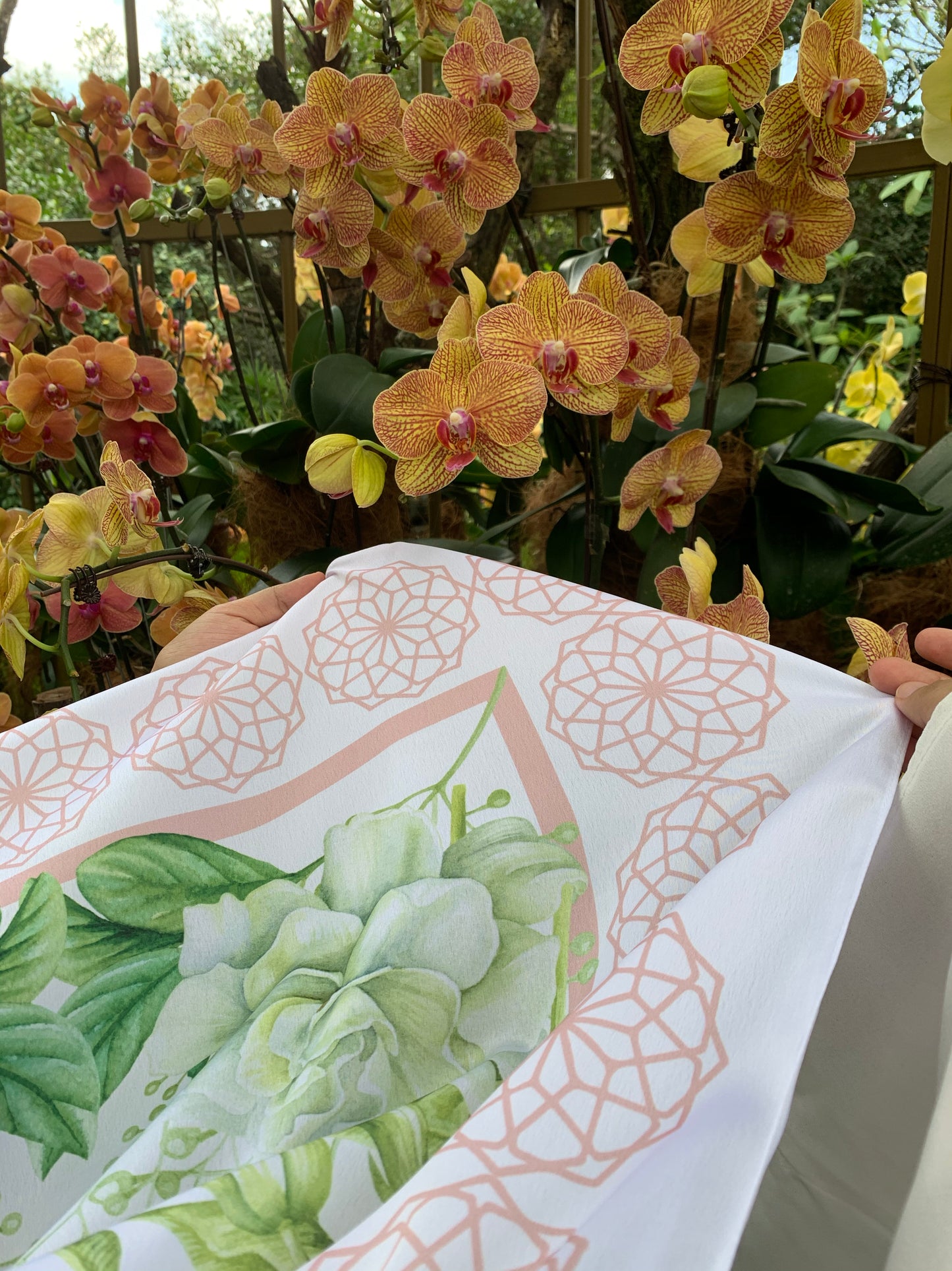 Floral series V2: Peach & Green